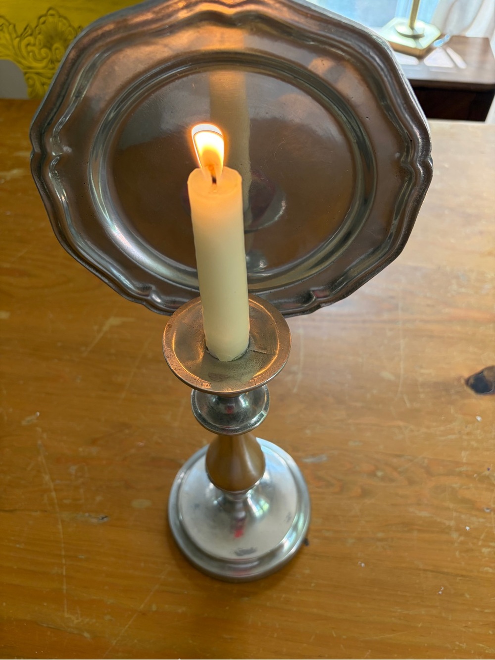 Stunning vintage RVP Wilton Columbia silver metal candlestick. Beautiful! - Picture 7 of 8